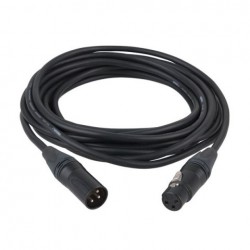 Cablu audio balansat XLR tata - XLR mama, 3 pini, 1.5 m, Dap Audio FL-72150-1,5 m