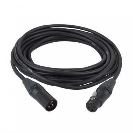 Cablu audio balansat XLR tata - XLR mama, 3 pini, 10 m, Dap Audio FL-7210-10 m