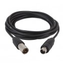 Cablu audio balansat XLR tata - XLR mama, 3 pini, 1,5 m, HD Dap Audio FL-73150-1,5m
