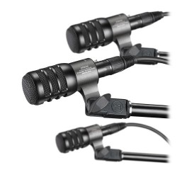 Set 3 microfoane dinamice hipercardioide pentru instrument, Audio-Technica ATM230PK