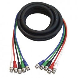 Cablu conectare 5 BNC la 5 BNC , Ã˜6 mm , 3 m , DMT FV-053-3m