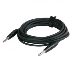 Cablu audio nebalansat Jack 6.3 mono la Jack 6.3 mono Black, 1.5 m X-type , DAP-Audio FLX-05150-1.5m
