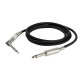 Cablu audio nebalansat Jack 6.3 mono la Jack 6.3 mono 90° , 3 m , DAP-Audio FL-293-3m