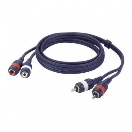 Cablu audio 2 RCA tata la 2 RCA mama, 0.75m , DAP Audio FL-2775-0.75m