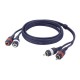 Cablu audio 2 RCA tata la 2 RCA mama, 6 m , DAP-Audio FL-276-6m
