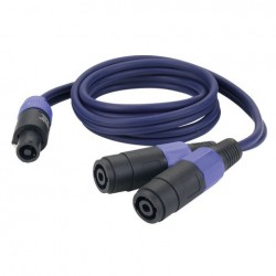 Cablu audio 2 Speaker mama la Speakon tata, 2 x 1.5mm2, 1.5 m Neutrik,DAP-Audio FS-13150-1.5m