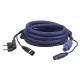 Cablu combi Schuko/XLR tata la Powercon/XLR mama, 15 m DMX / Power, DAP-Audio FP-0615-15m