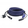 Cablu combi Schuko/XLR tata la Powercon/XLR mama, 20 m DMX / Power, DAP-Audio FP-0620-20m