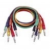Set 6 cabluri Jack 6.3 stereo la Jack 6.3 stereo, 90 cm , DAP-Audio FL-1290-90cm