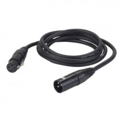 Cablu DMX XLR tata la XLR mama, 3 pini, 1.5 m, DAP-Audio FL-09150-1.5m
