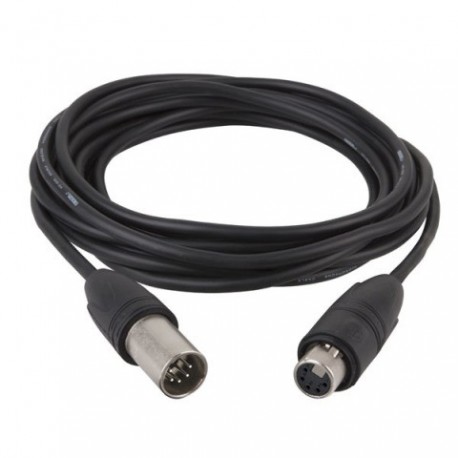 Cablu DMX, XLR tata la XLR mama, 5 pini, Neutrik, 1.5 m XX HD, DAP-Audio FL-83150-1.5m