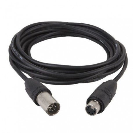 Cablu DMX, XLR tata la XLR mama, 5 pini, Neutrik, 3 m XX HD, DAP-Audio FL-833-3m