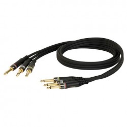 Cablu multicore 3 Jack 6.3 mono la 3 Jack 6.3 mono, 1.5 m, DAP-Audio XGL-25150-1.5m
