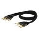 Cablu multicore 4 Jack 6.3 mono la 4 Jack 6.3 mono, 0.75 m, DAP-Audio XGL-2675-0.75m