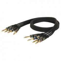 Cablu multicore 4 Jack 6.3 stereo la 4 Jack 6.3 stereo, 15 m, DAP-Audio XGL-2915-15m