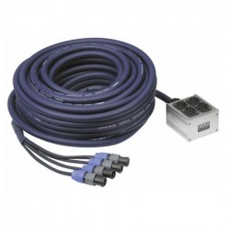 Cablu multicore 4 XLR tata la 4 XLR mama, 15 m, DAP-Audio D-960215-15m