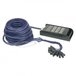 Cablu multicore 16 XLR tata, 3 pini la XLR mama 12 mama/4 tata, 3 pini, 15 m, DAP-Audio D-950115-15m