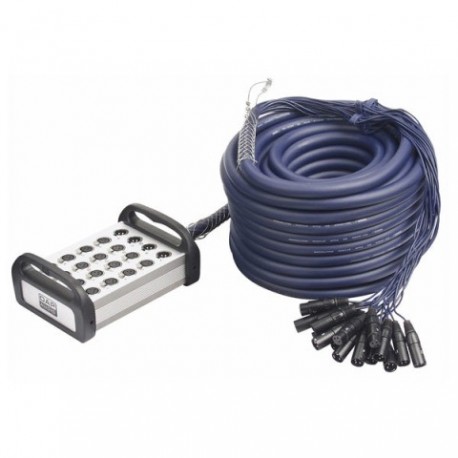 Cablu multicore 16 XLR tata 3 pini la XLR 16 mama/4 tata, 30 m, DAP-Audio D-950230-30m
