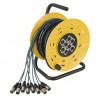 Roata cablu multicore, 8 XLR tata la 8 XLR mama,16 m, DAP-Audio D-9509-16m