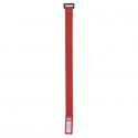 Curele de sustinere cabluri,Set Snap Fastener, 36 x 2.5 cm cm, 10 pieces Red, DAP-Audio D-9577R