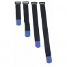 Curele de sustinere cabluri,Set Snap Fastener, 22.5 cm long,5 cm width,10 pieces, DAP-Audio D-9570