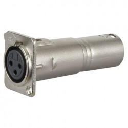 Adaptor XLR mama 3 pini chassis la XLR tata 3 pini, DAP-Audio FLA-50