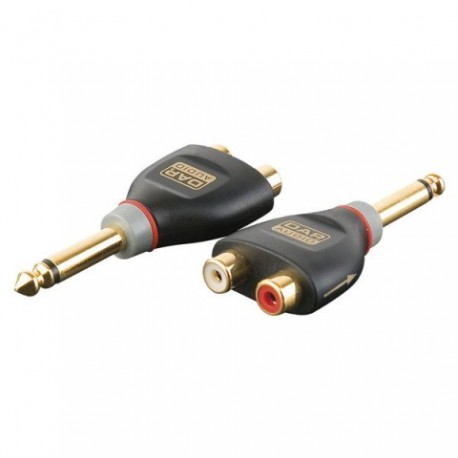 Adaptor Jack 6.3mm mono tata la 2 RCA mama, DAP-Audio XGA-41