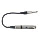 Adaptor Jack 6.3mm 50 kilo-Ohm tata la XLR mama 600 Ohm, DAP-Audio FLA-01