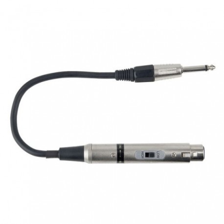 Adaptor Jack 6.3mm 50 kilo-Ohm tata la XLR mama 600 Ohm, DAP-Audio FLA-01