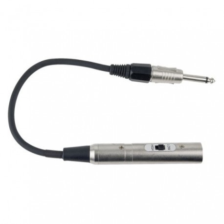 Adaptor Jack 6.3mm 50 kilo-Ohm tata la XLR tata 600 Ohm, DAP-Audio FLA-02