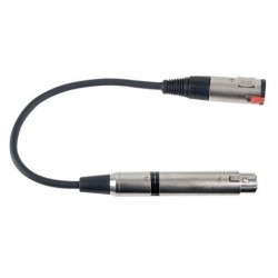 Adaptor Jack 6.3mm 50 kilo-Ohm mama la XLR mama 600 Ohm, DAP-Audio FLA-03