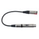Adaptor Jack 6.3mm 50 kilo-Ohm mama la XLR mama 600 Ohm, DAP-Audio FLA-03