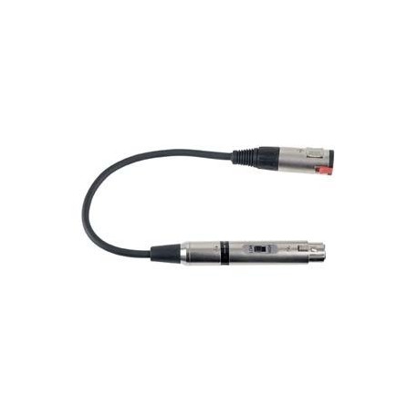 Adaptor Jack 6.3mm 50 kilo-Ohm mama la XLR mama 600 Ohm, DAP-Audio FLA-03