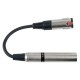 Adaptor Jack 6.3mm 50 kilo-Ohm la XLR tata 600 Ohm, DAP-Audio FLA-04