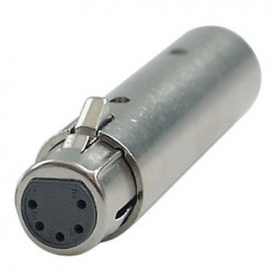 Adaptor XLR tata 3 pini la XLR mama 5 pini, DAP-Audio DAP-Audio FLA-30