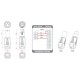 Adaptor XLR tata 3 pini la RJ45 mama, DAP-Audio FLA-38