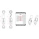 Adaptor XLR tata 5 pini la RJ45 mama, DAP-Audio FLA-40