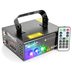 Laser BeamZ Rosu/Verde+Gobo+3w Blue LED DMX IRC Surtur II
