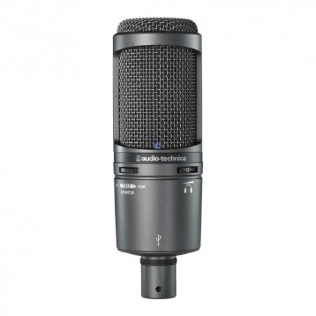 Microfon cardioid condenser cu USB, Audio-Technica AT2020USB+