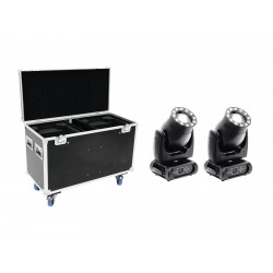 Set 2x Moving Head Eurolite PLB-230 + Case