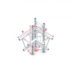 Grinda colt Showtec Corner 90° up/down, left Deco-22 Triangle