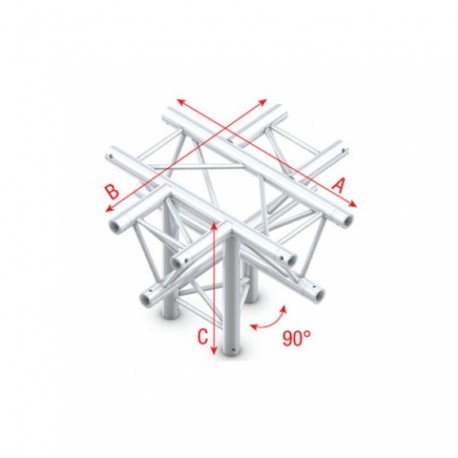 Grinda Showtec Cross + down 5-way, apex down Deco-22 Triangle