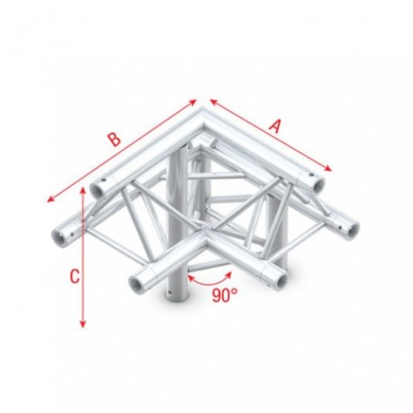 Grinda colt Showtec Corner 90° down right, apex up Pro-30 Triangle P Truss