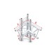 Grinda colt Showtec Corner 90° up/down, right Pro-30 Triangle P Truss