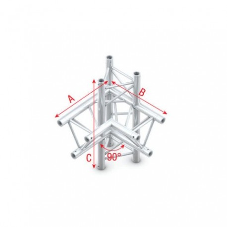 Grinda colt Showtec Corner 90° up/down, left Pro-30 Triangle P Truss