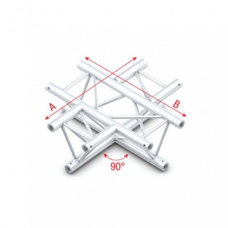 Grinda Showtec 90° 4-way horizontal Pro-30 Triangle P Truss