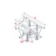 Grinda Showtec T-Cross + down 4-way Pro-30 Triangle P Truss