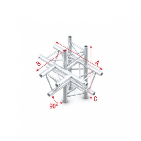 Grinda Showtec T-Cross + up/down 5-way Pro-30 Triangle P Truss