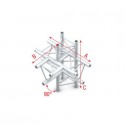 Grinda Showtec T-Cross + up/down 5-way Pro-30 Triangle P Truss