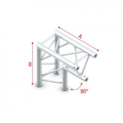 Grinda colt Showtec Corner 90° apex down Pro-30 Triangle F Truss